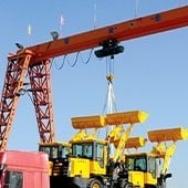 Land transport by flatbed truck